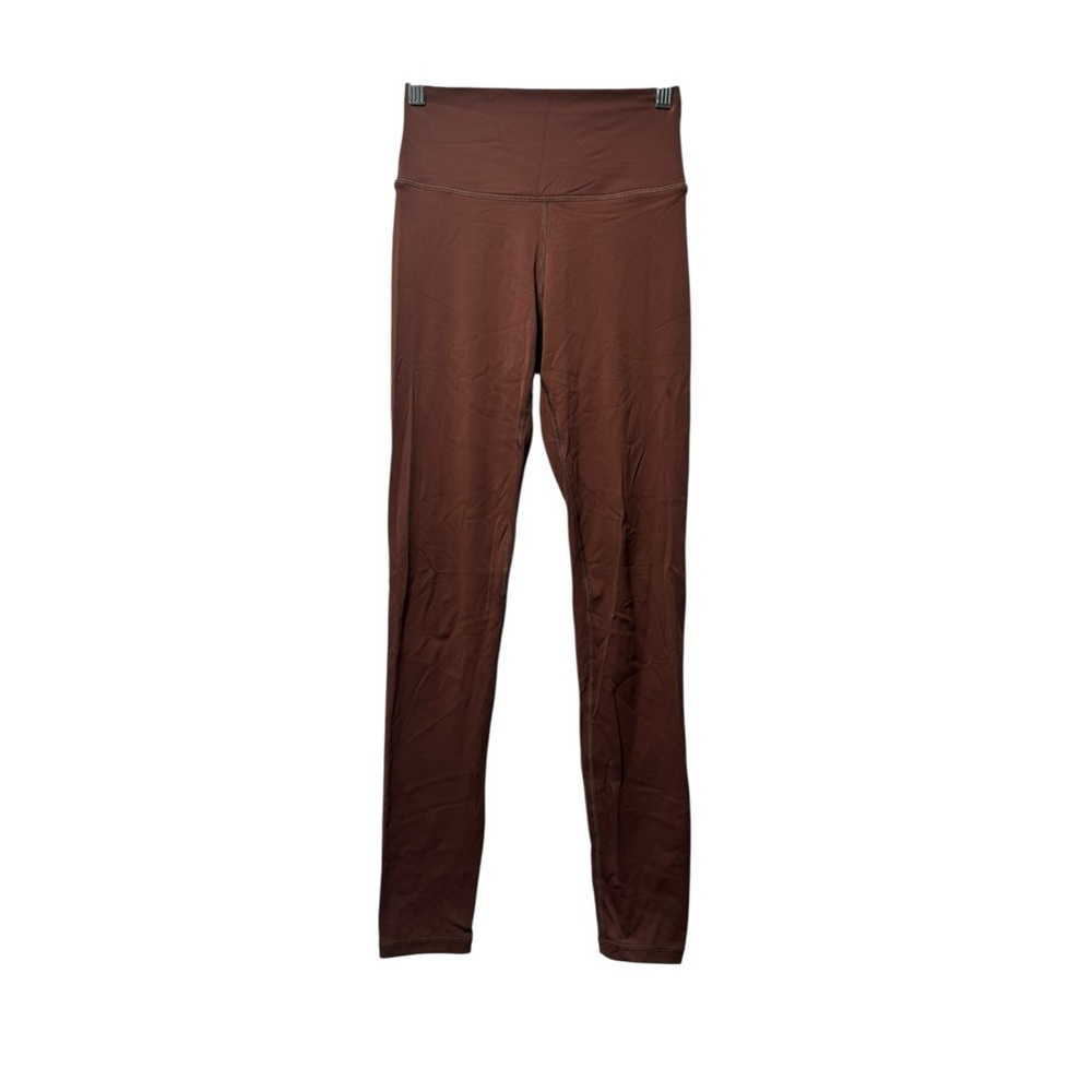 Quince Brown High-Rise Leggings | Size Small | Minimal Athleisure